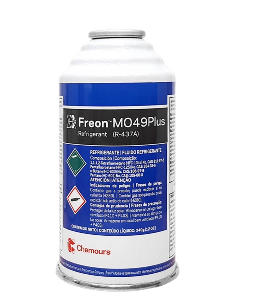REFRIGERANTE MO49=R12 BOTELLA x 340 gr DUPONT R437A