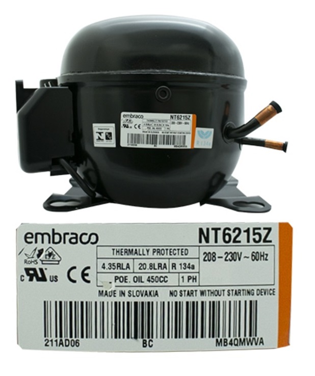 MOTOR COMPRESOR EMB.ASPER 3/4 HP R134A HBP/6626 D17.39 220/1/60