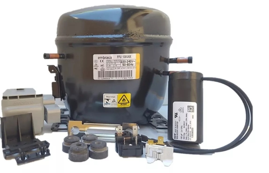 MOTOR COMPRESOR EMB 1/3+ R290 1360 BTU 6.76 cm3 220V/60HZ LBP-MBP