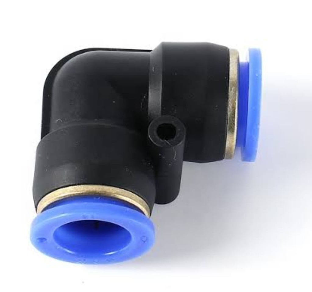 CONEXION RAPIDA 1/4 PRECION  CODO 90 PVC P/TUBO