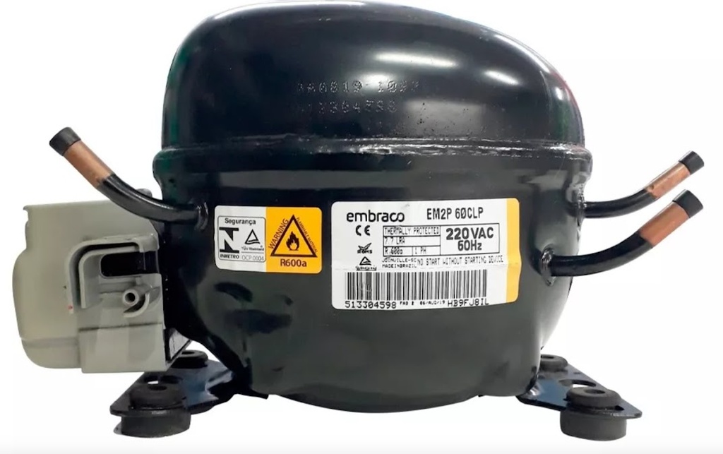 MOTOR COMPRESOR EMB 1/6 605 BTU R600 220V LBP