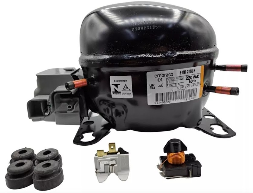 MOTOR COMPRESOR EMB 1/5-1/6 R134A LBP/680 MBP/1393 BTU 6.6 cm3 220/1/60