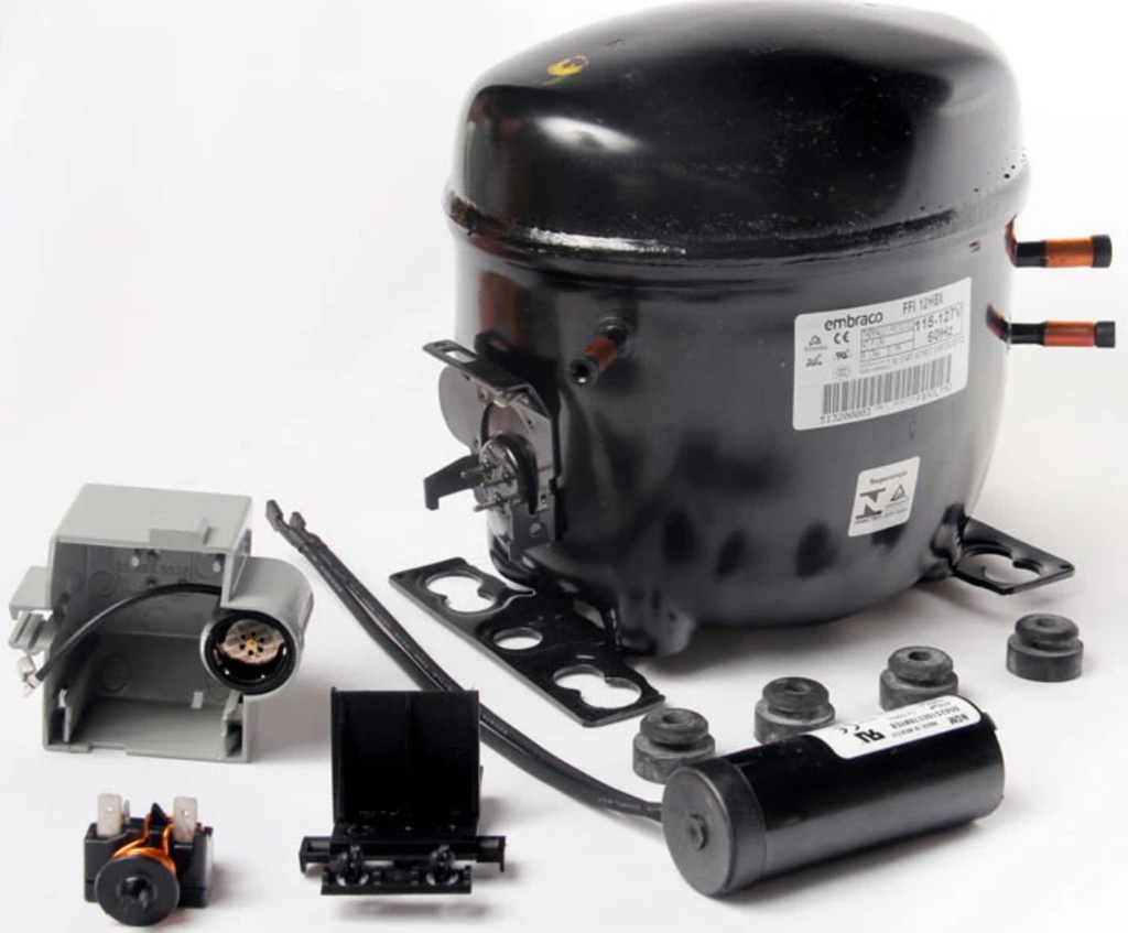 MOTOR COMPRESOR EMB 1/3+ R134A LBP/1190 HBP/5250 11.14 cm3 110/1/60
