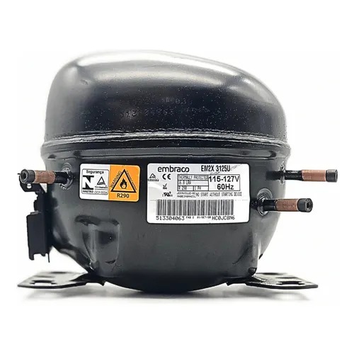 [EM2X3125U-1] MOTOR  COMPRESOR EMB 1/3+ R290 1271 BTU SIN CAJA 110V.  60HZ LBP-MBP
