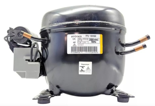 MOTOR COMPRESOR EMB 1/3+ R134A LBP/1290 MBP/ BTU 10.61 cm3 220/1/60