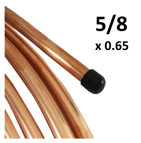 [TC-5/8X.65] TUBO COBRE 15.87 5/8 * 0.65 X ROLLO 15  metros
