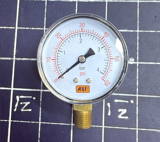 [PSI-60] MANOMETRO 0-60 PSI   0-4 BAR   FIMET