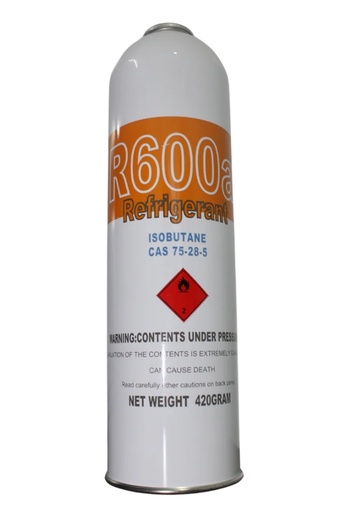 [UN:1969] REFRIGERANTE R600  X BOTELLA 420 gr TW GAS