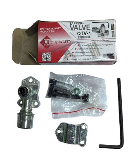 [QTV-1] LLAVE PINCHA VALVULA PERFORADORA 1/4 -3/8