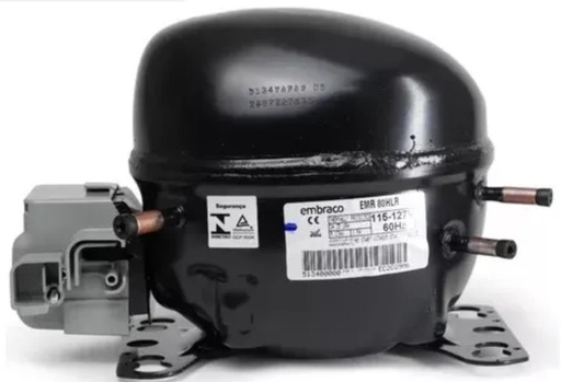 [EMR80HLR-1   ver em2s80hlr-1] MOTOR COMPRESOR EMB 1/4 R134A LBP/757 MBP/1613 BTU 6.6 cm3 110/1/60