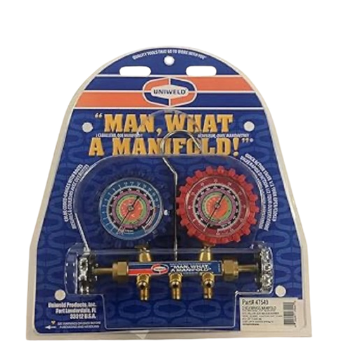 [47549] MANIFOLD KIT R410A.R22.R404A / 5FT 47511 MANG(1.5M) C/ ADAPT UNIWELD